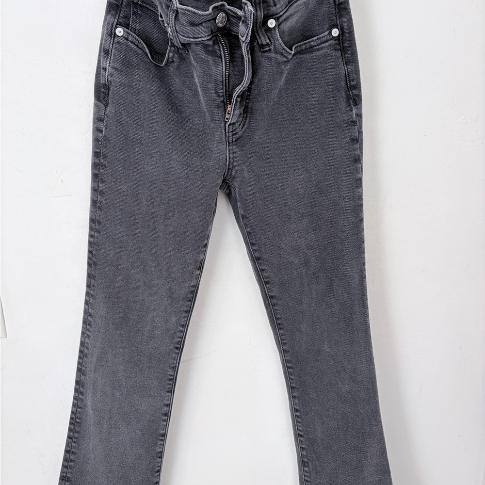 Madewell Mid Rise Kick Out Jeans Black Size 25
